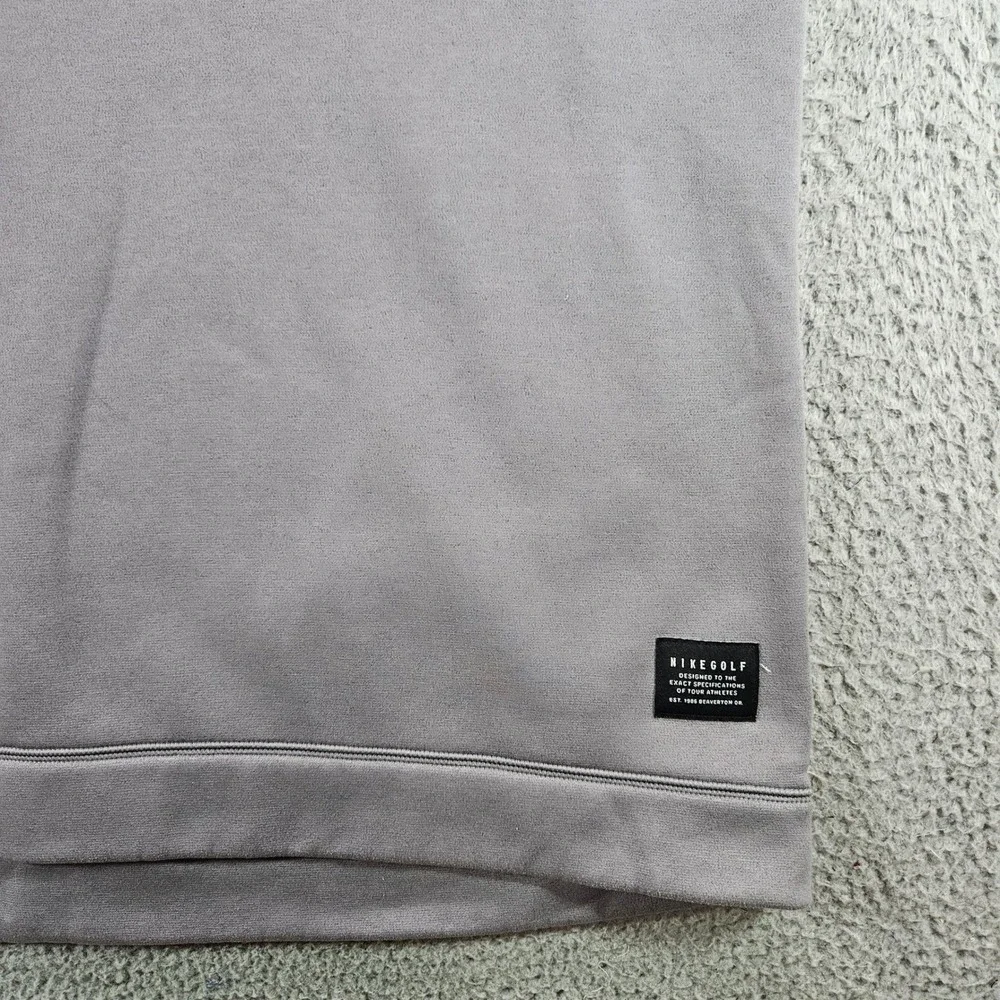 Nike Golf Mens Gray Quarter Zip Fleece Lined Performance Vest XXL